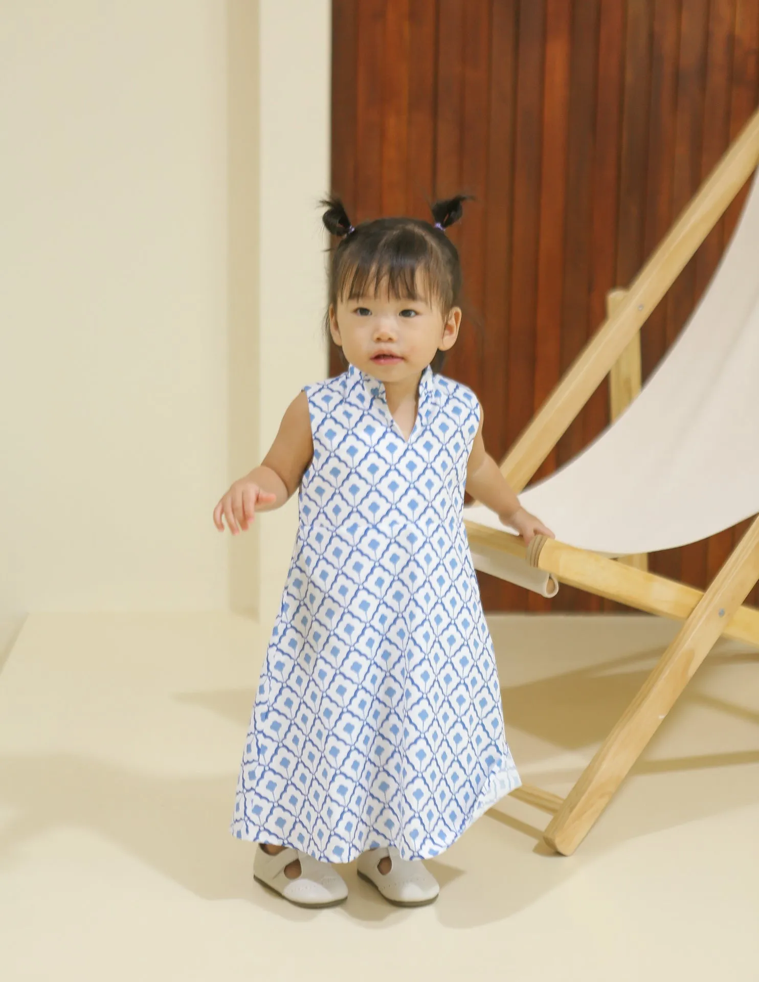 Kaela Dress in Porcelain Tiles