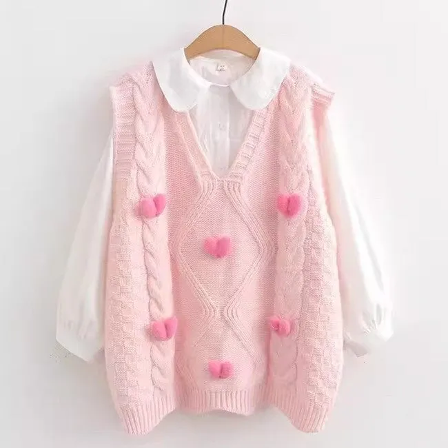 Kawaii Girls Vest And Shirt Two-pieces PN6571