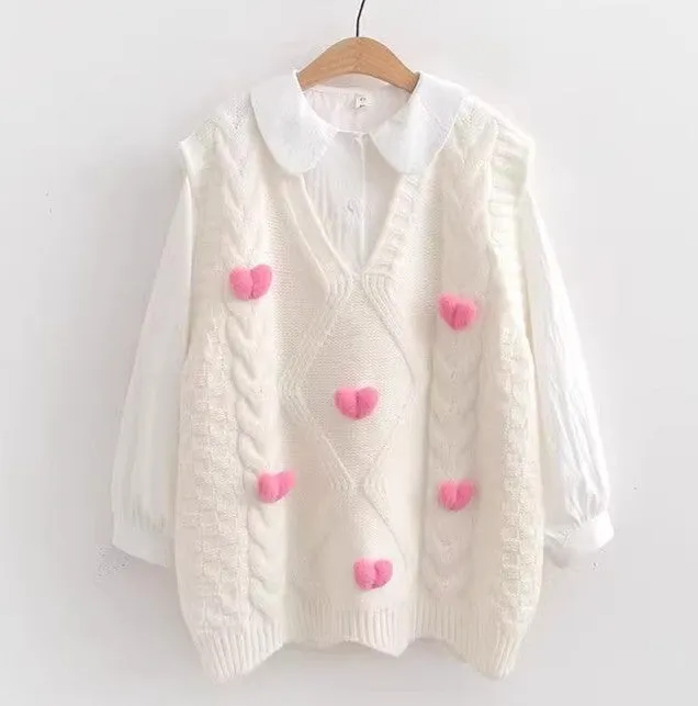 Kawaii Girls Vest And Shirt Two-pieces PN6571