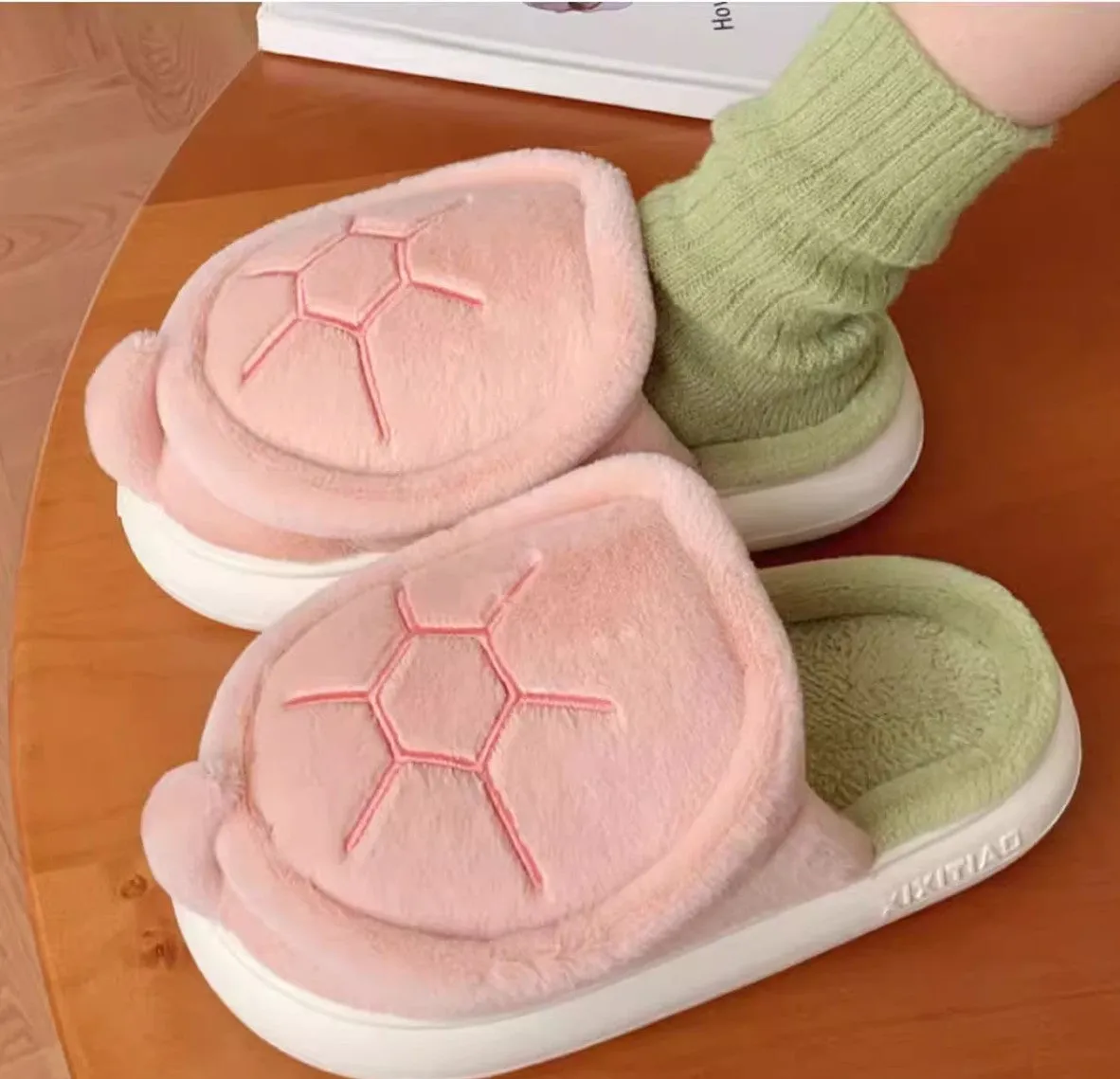 Kawaii Tortoise Winter Slippers PN6503