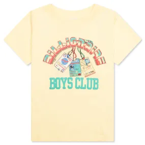 Kids BB Card S/S Tee - Pastel Yellow