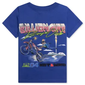 Kids BB Moto Beach S/S Knit - Monaco Blue