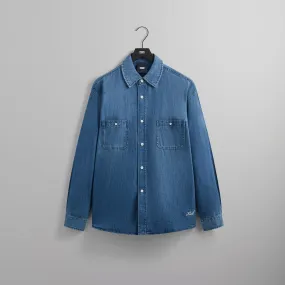 Kith Chambray Apollo Shirt - Mid Indigo