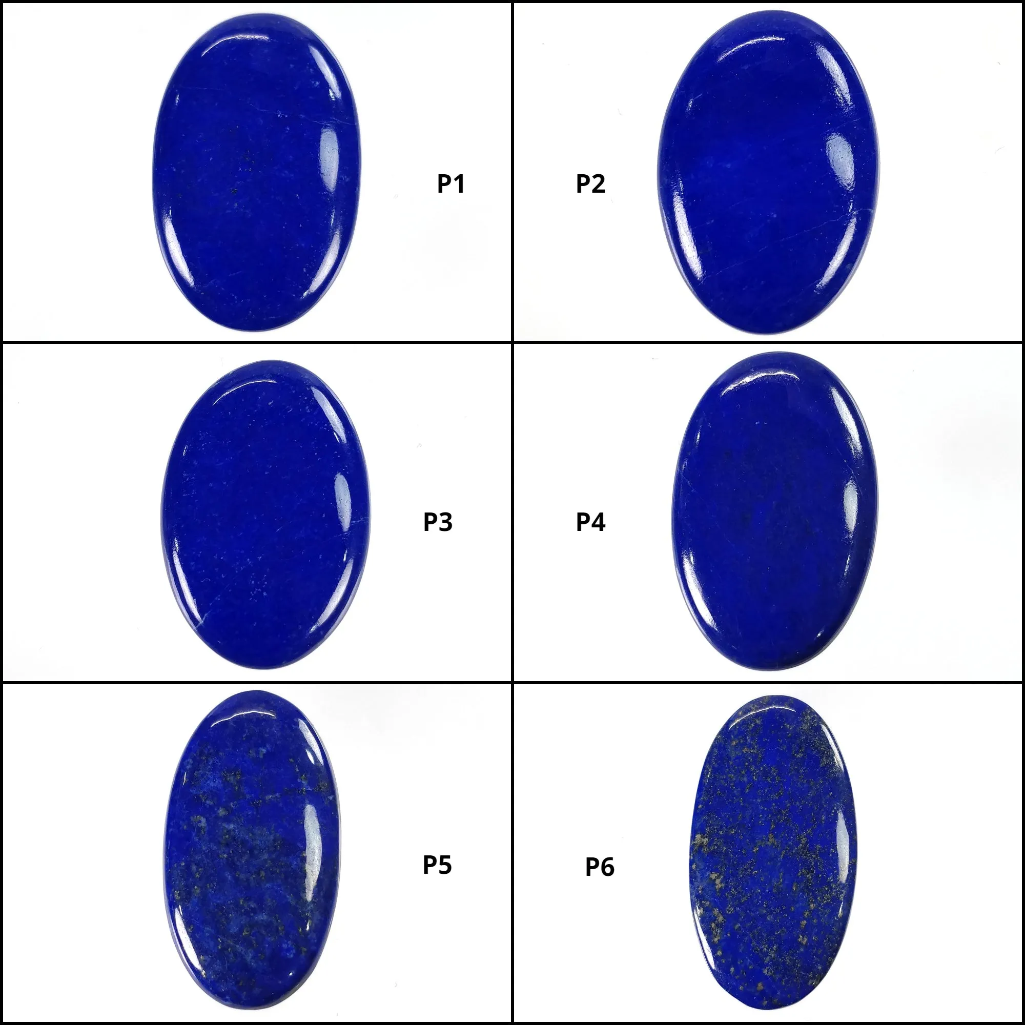 LAPIS LAZULI Gemstone Cabochon : Natural Untreated Blue Lapis Oval Shape 1pc