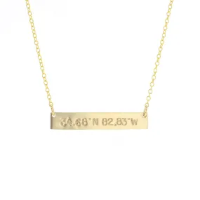 Latitude Longitude Necklace