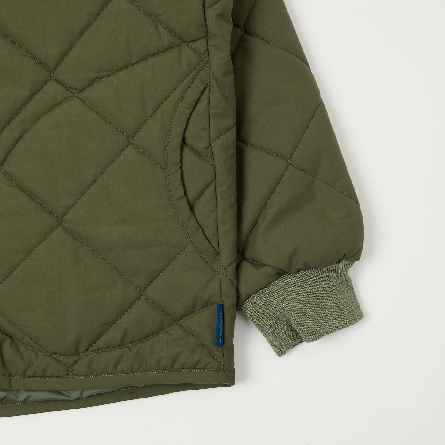 Lavenham Big Quilt Bomber Jacket - Olive Green