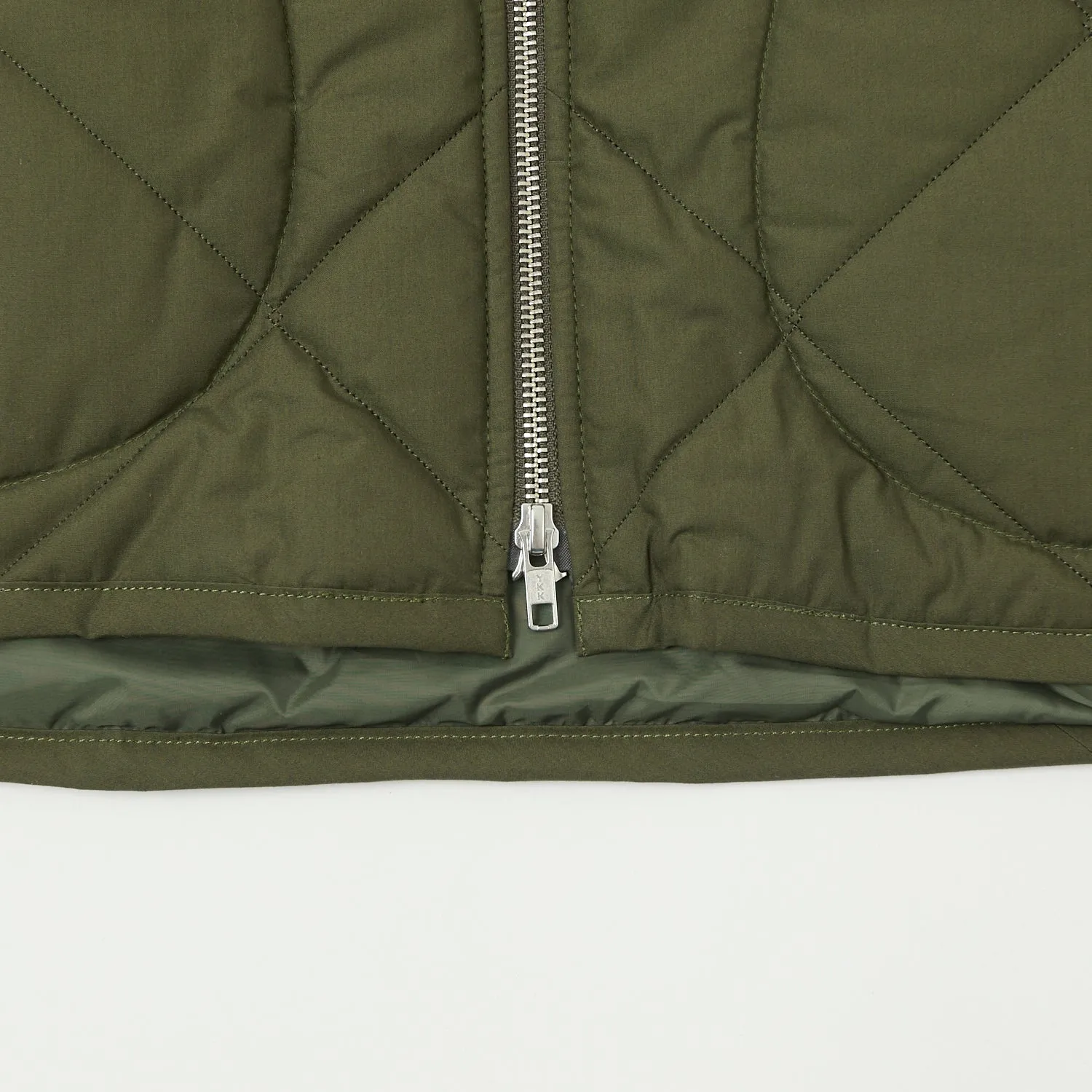 Lavenham Big Quilt Bomber Jacket - Olive Green