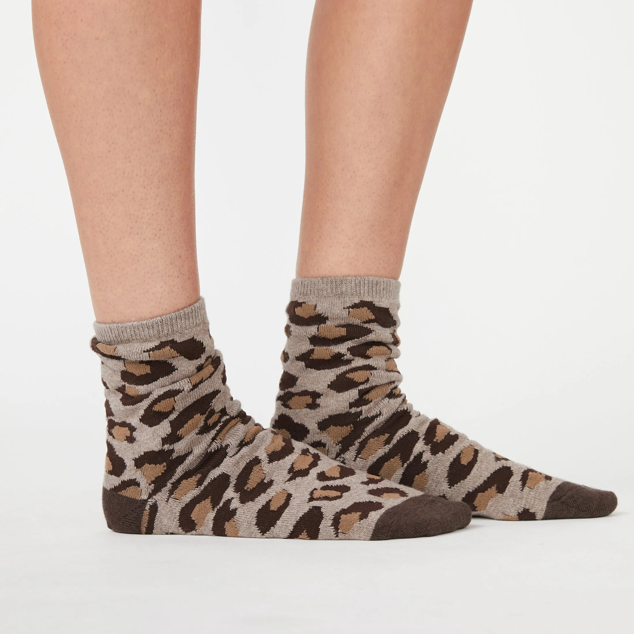 Leopard Calf Socks