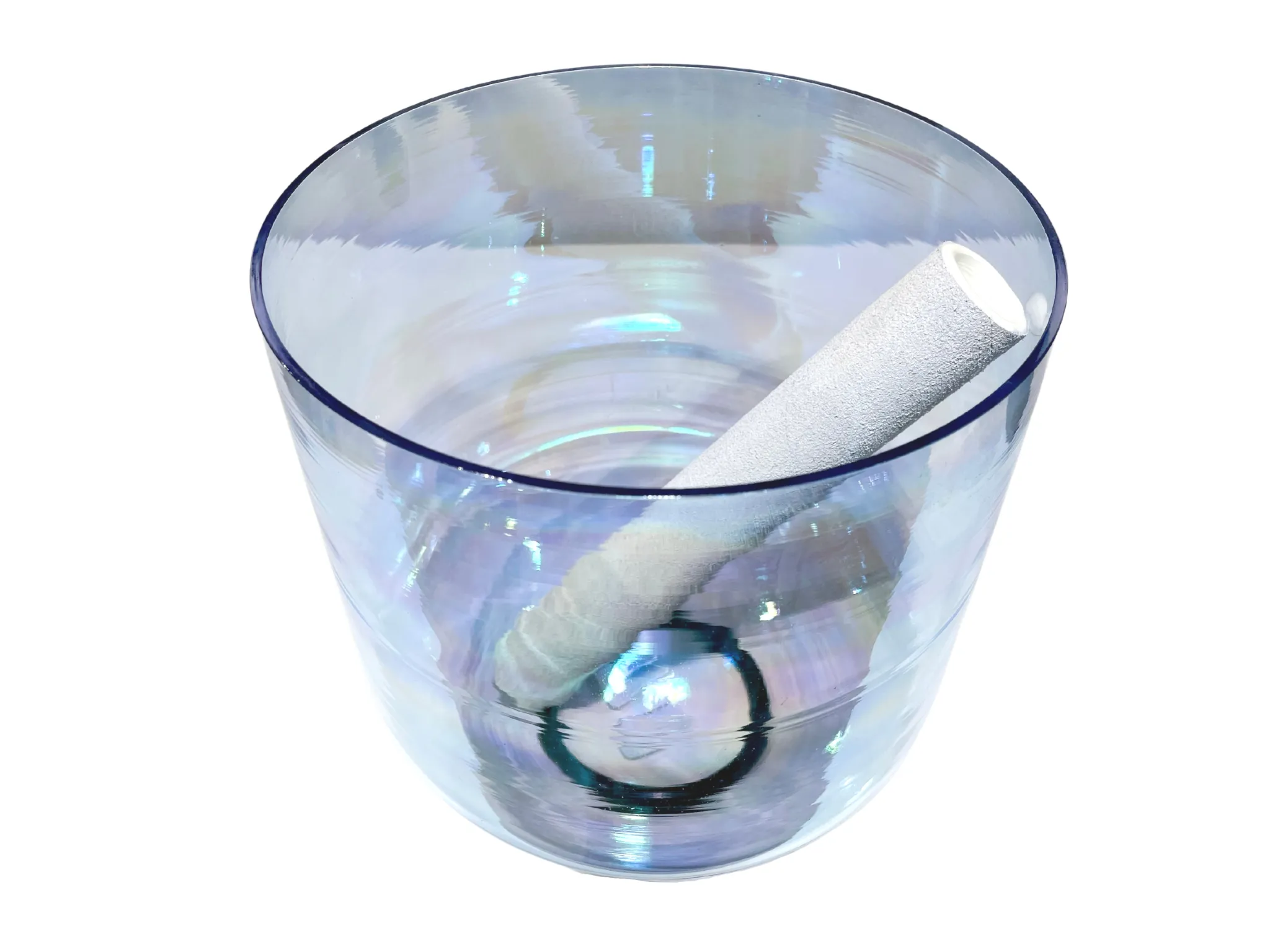 Light Indigo Aura Crystal Singing Bowl