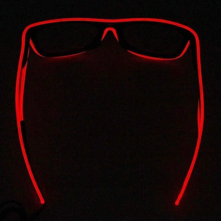 Light up LED Glasses - Red