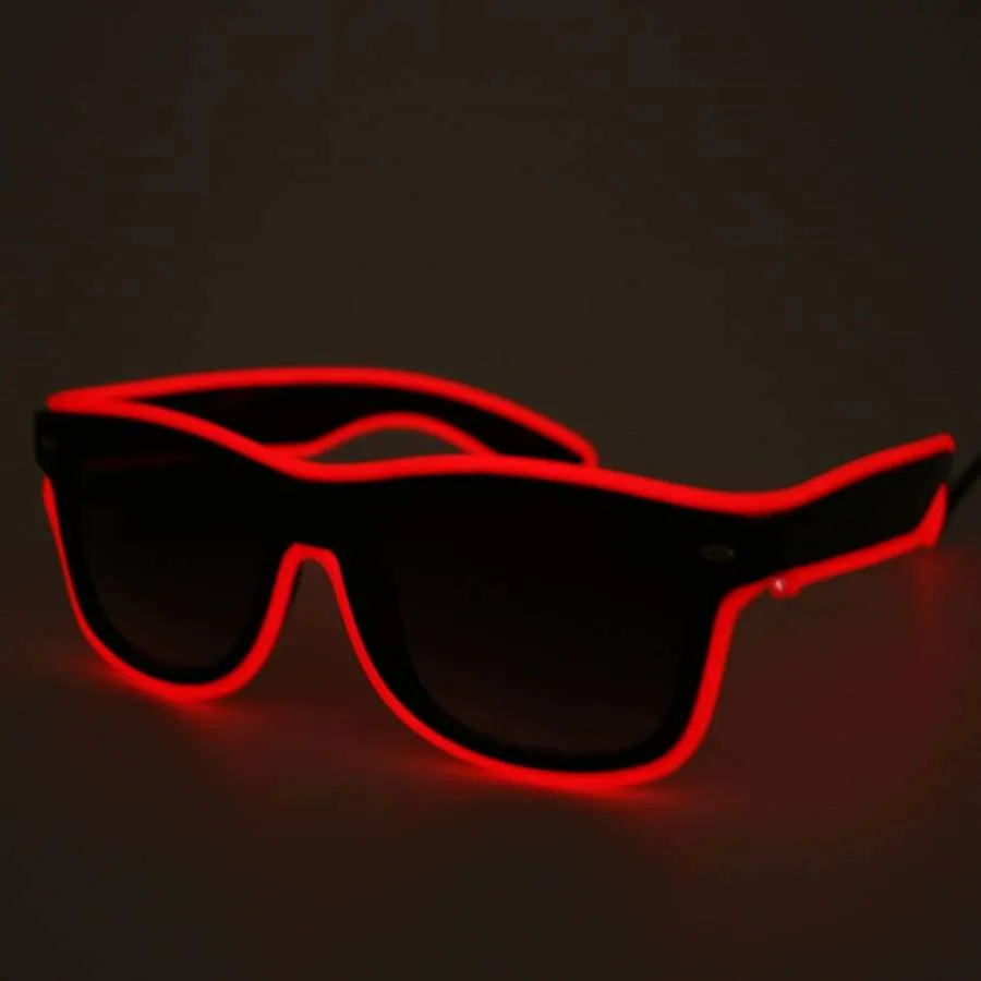 Light up LED Glasses - Red