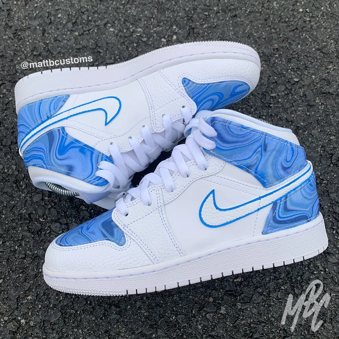 Liquid Marble - Jordan 1 Mid Custom