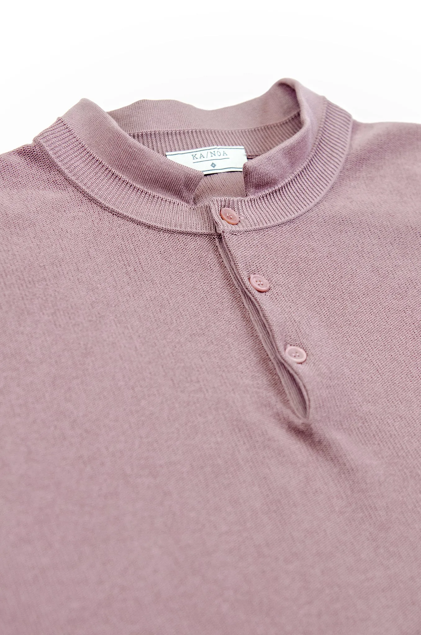 Maté polo tricot compact cotton (antique rose)