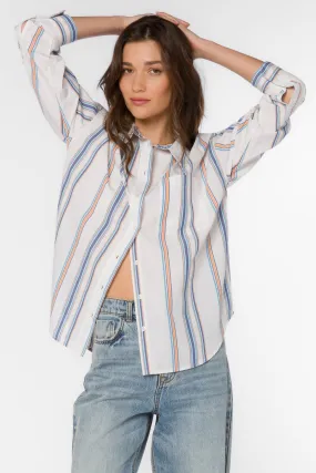 Mitch Blue Stripe Shirt