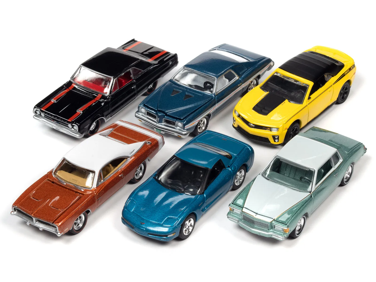 Muscle Cars USA 2022 Set B of 6 pieces Release 2 1/64 Diecast Model Cars by Johnny Lightning