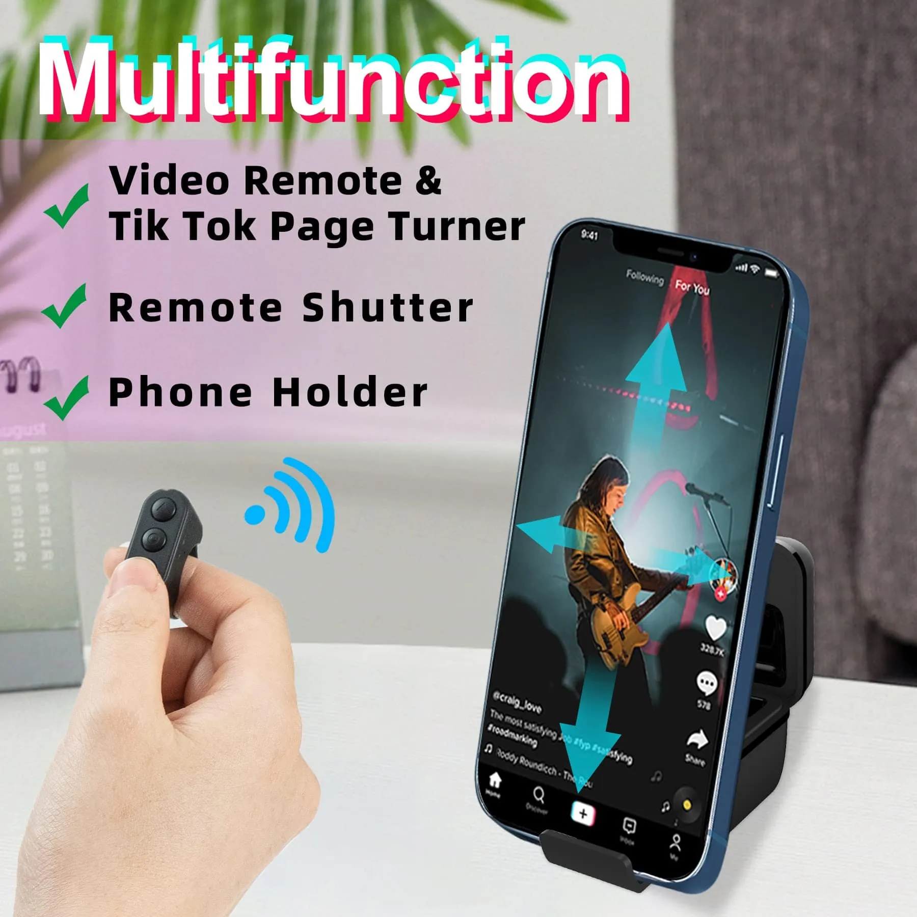 New Bluetooth Fingertip Video Controller For Tik-tok