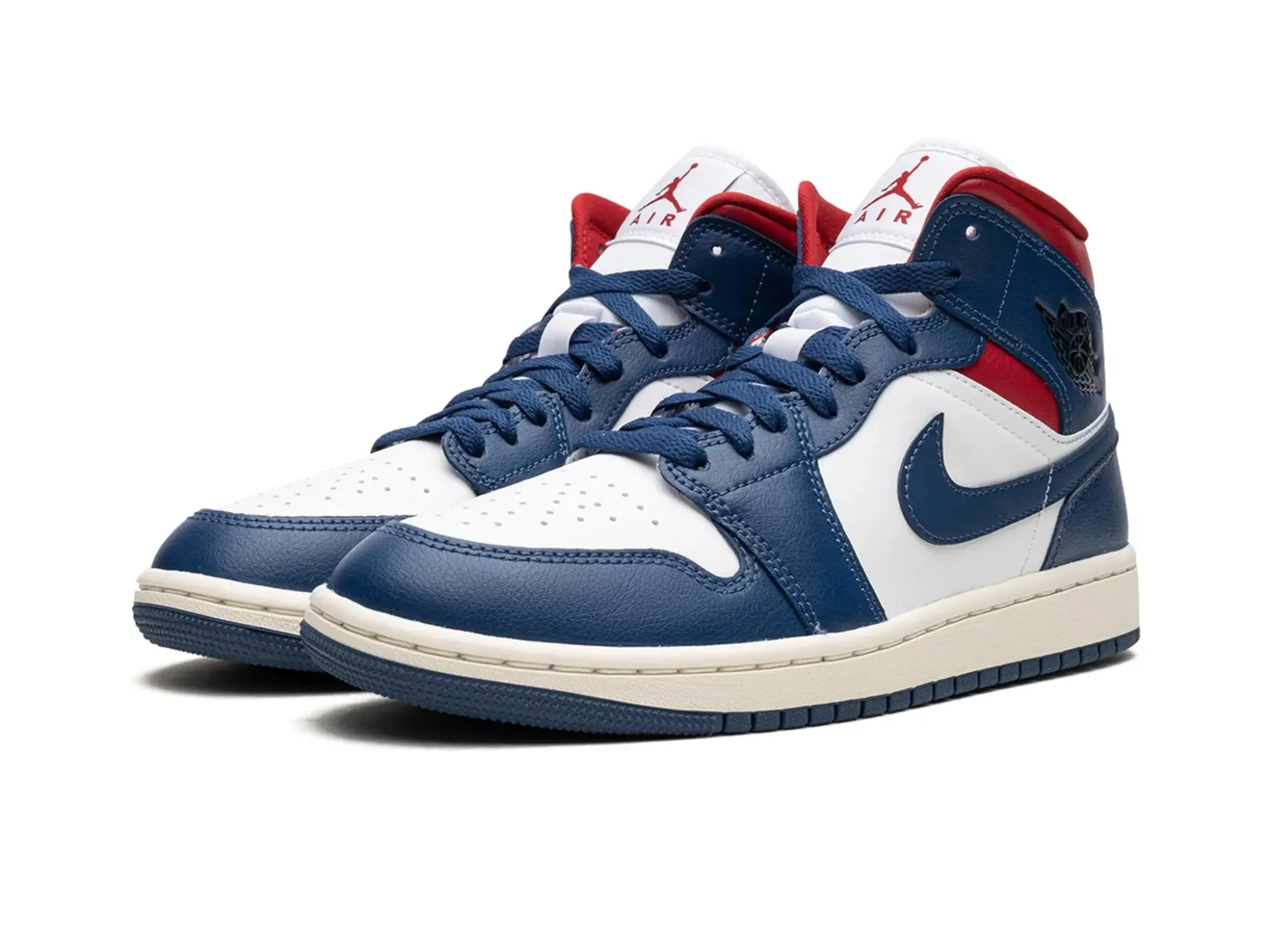 Nike Air Jordan 1 Mid "French Blue Gym Red"