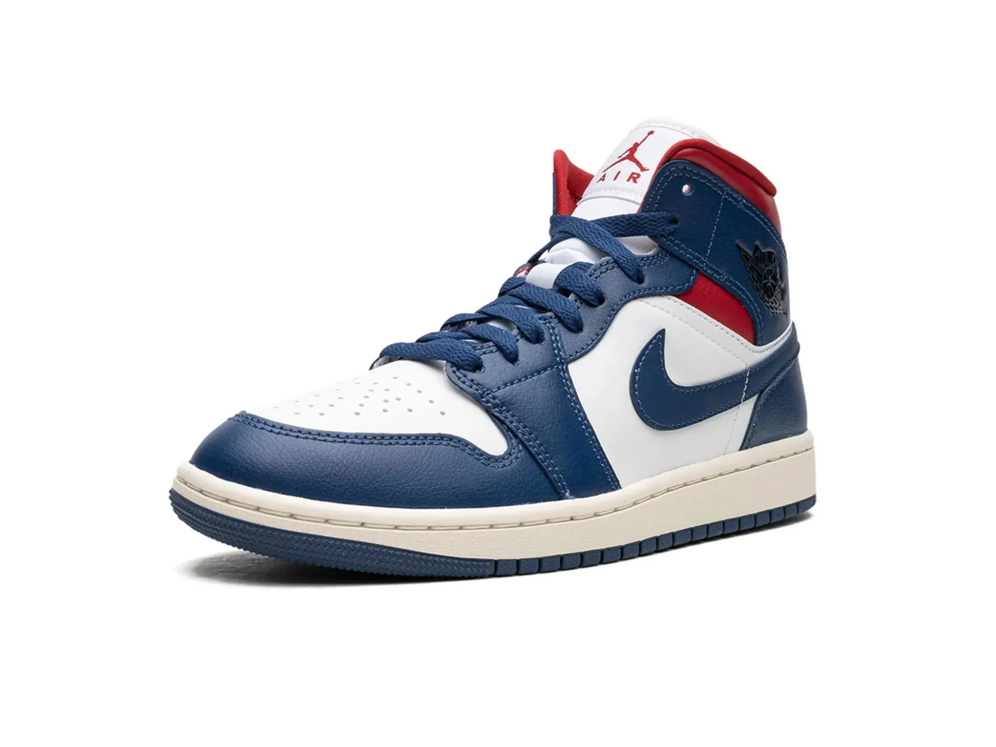 Nike Air Jordan 1 Mid "French Blue Gym Red"