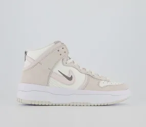 Nike Dunk High Up Sail Flat Pewter Phantom Light Soft Pink Uk Size 4