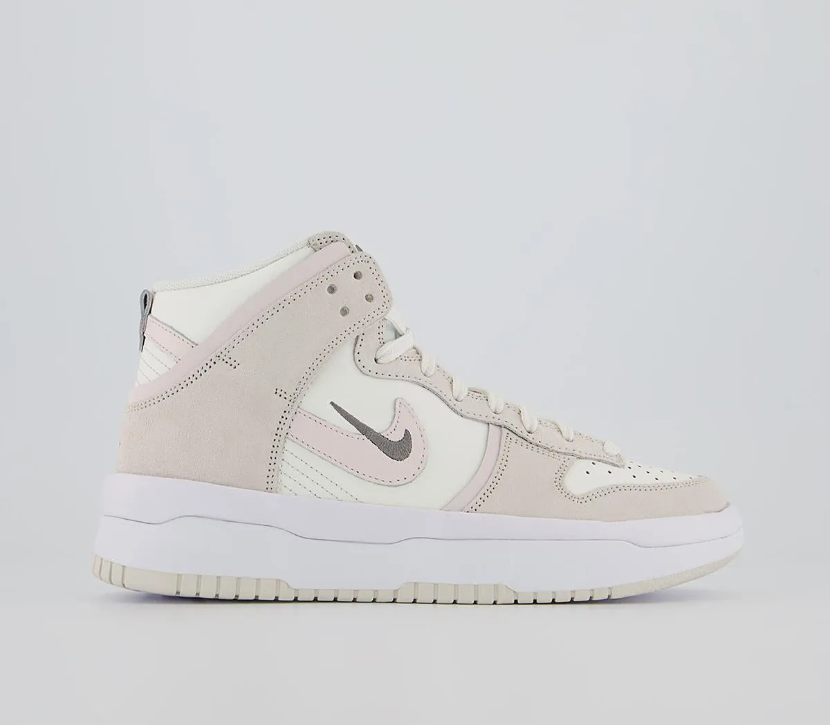 Nike Dunk High Up Sail Flat Pewter Phantom Light Soft Pink Uk Size 4