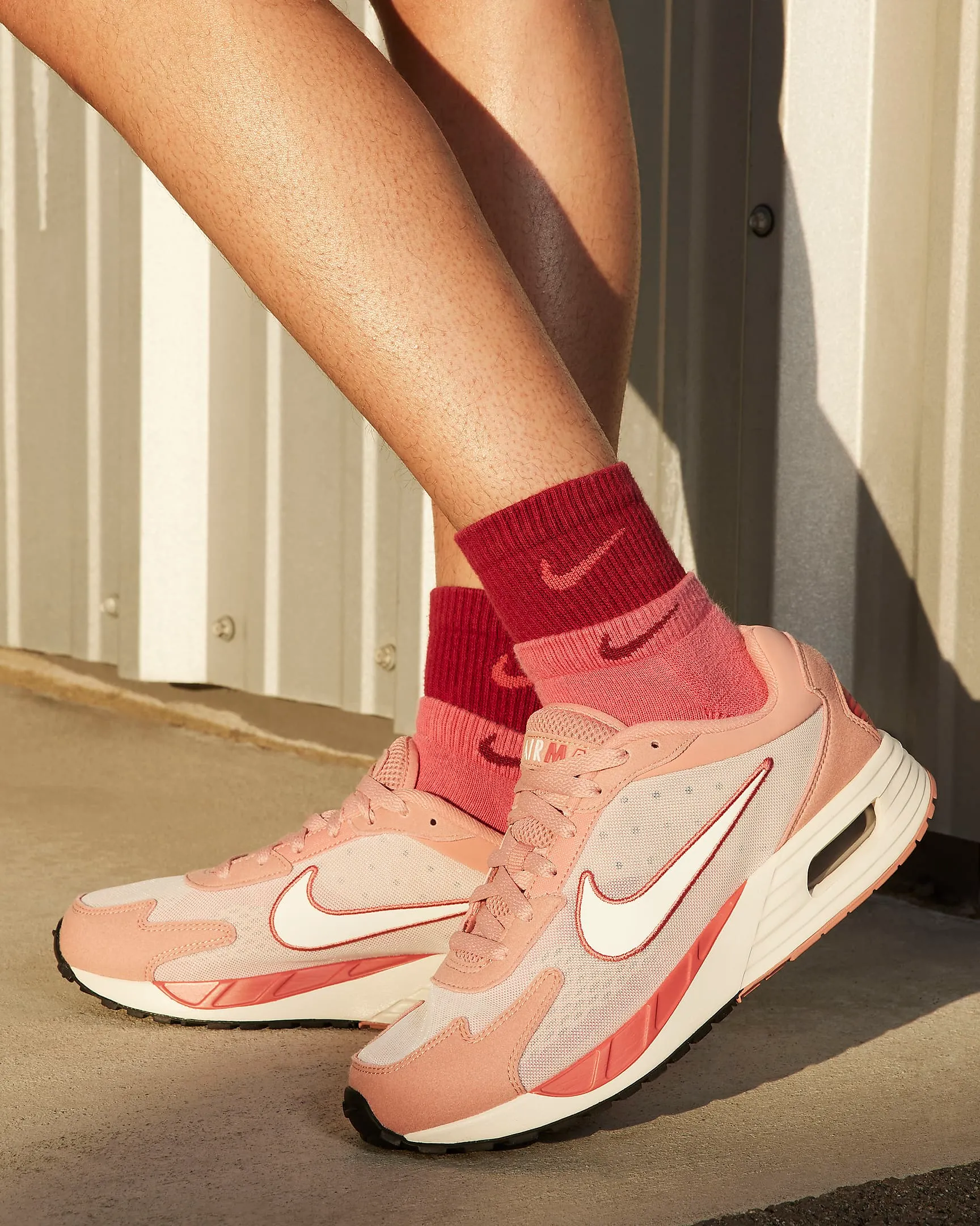 Nike Women's Air Max Solo Shoes - Red Stardust / Adobe / Black / Sail