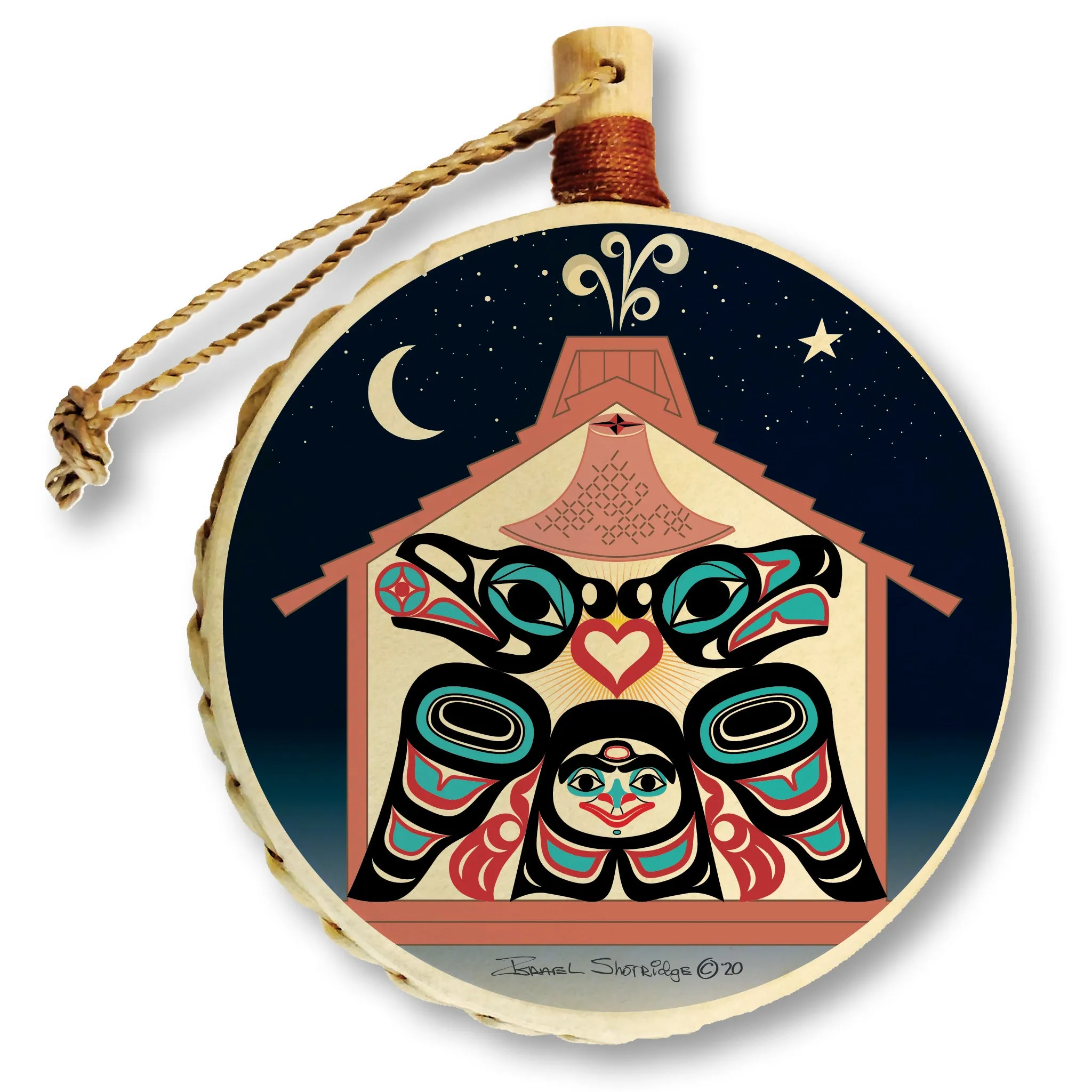 Northwest Indigenous Resilience - Holiday Drum Ornament