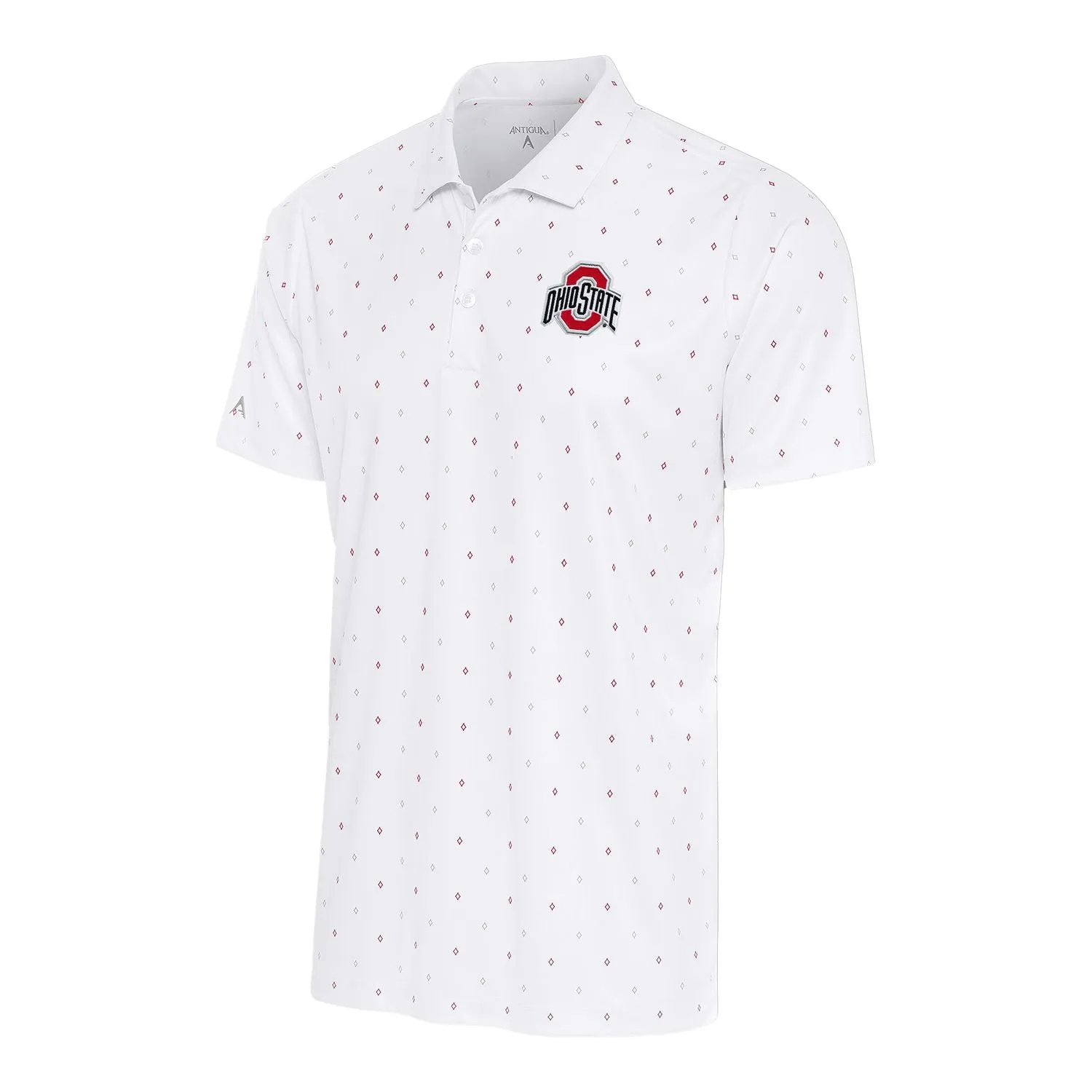 Ohio State Buckeyes 19th Hole Diamond Print Polo