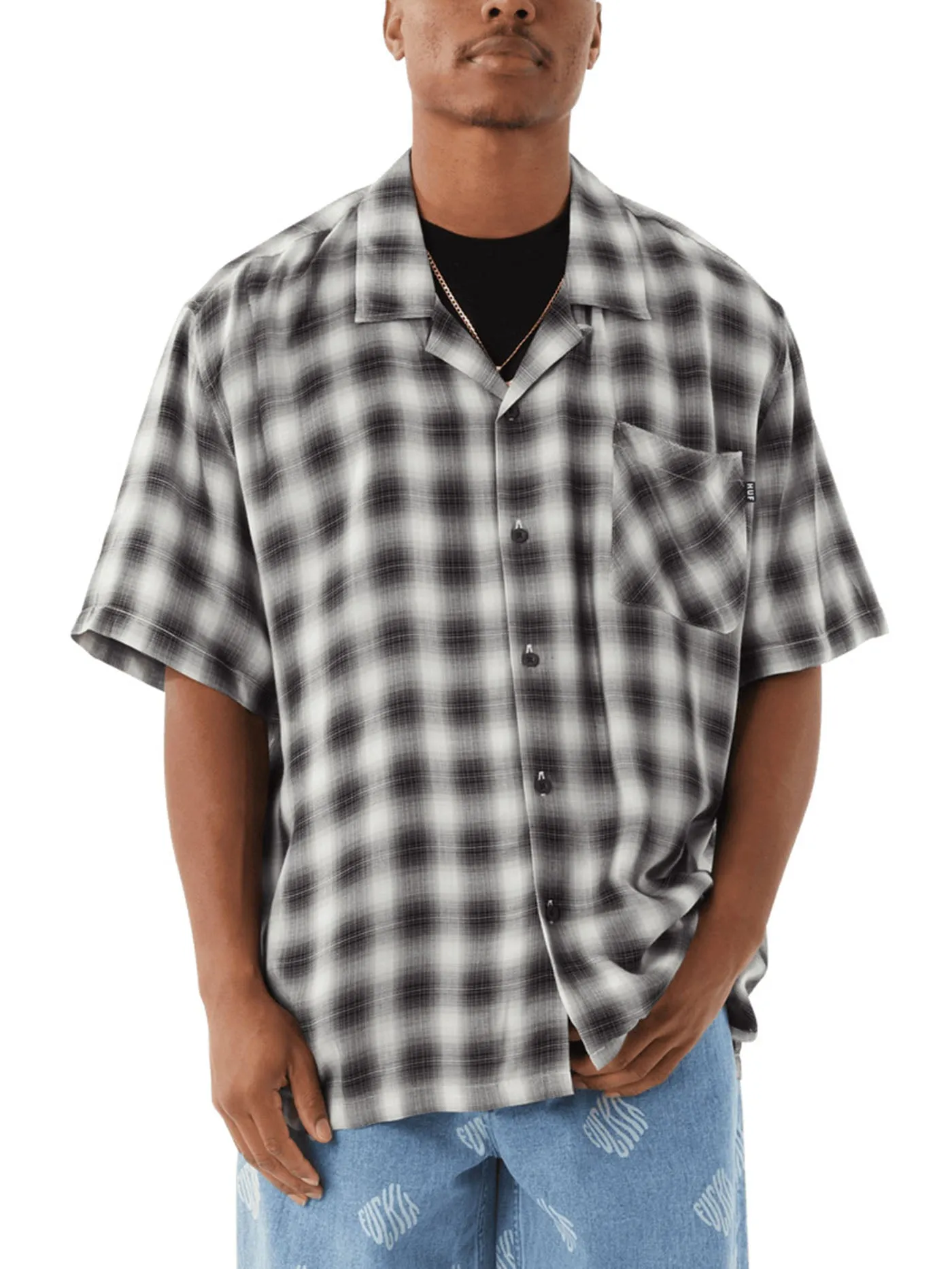 Ombre Work Short Sleeve Buttondown Shirt