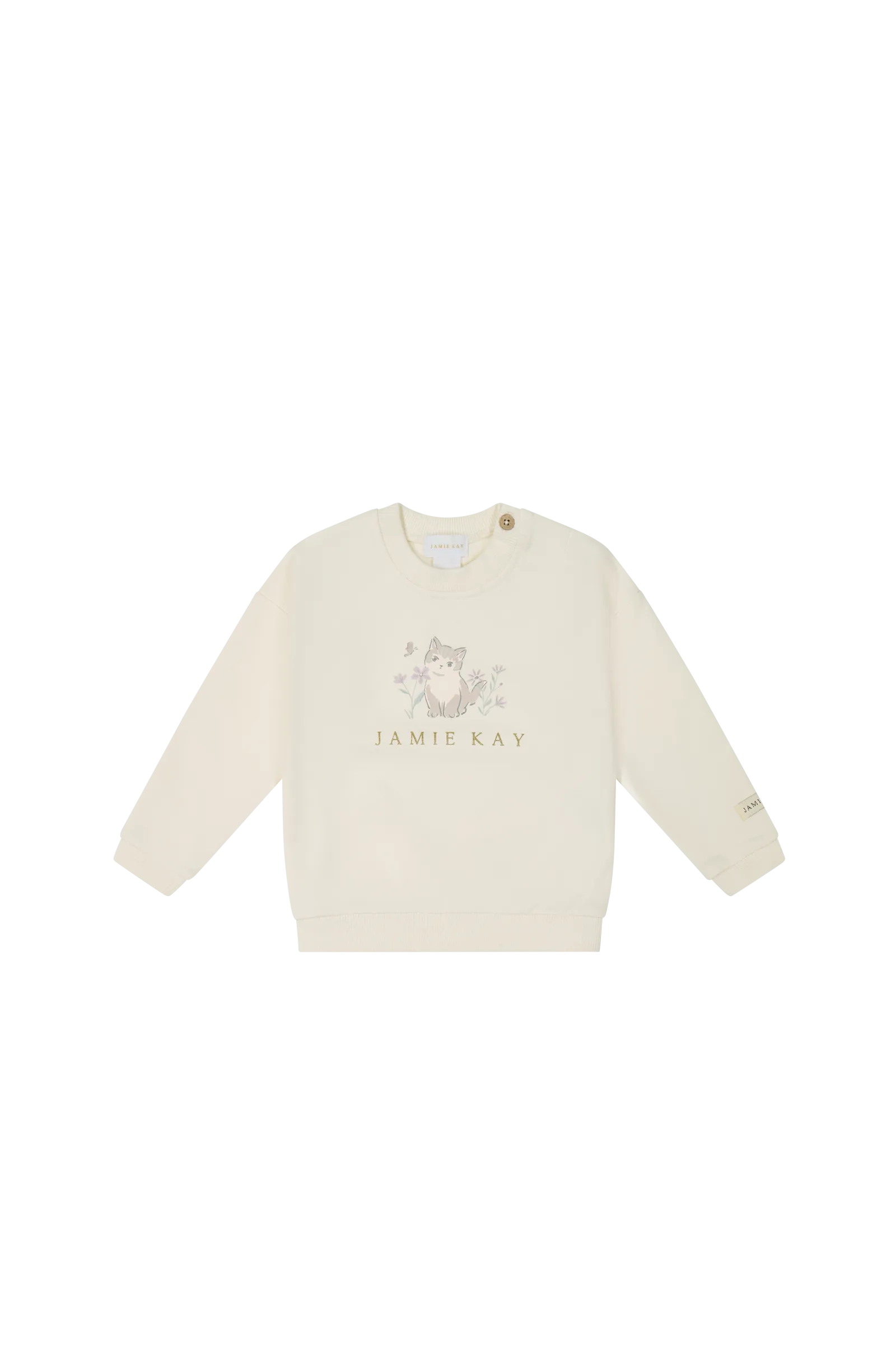 Organic Cotton Bobbie Sweatshirt - Parchment