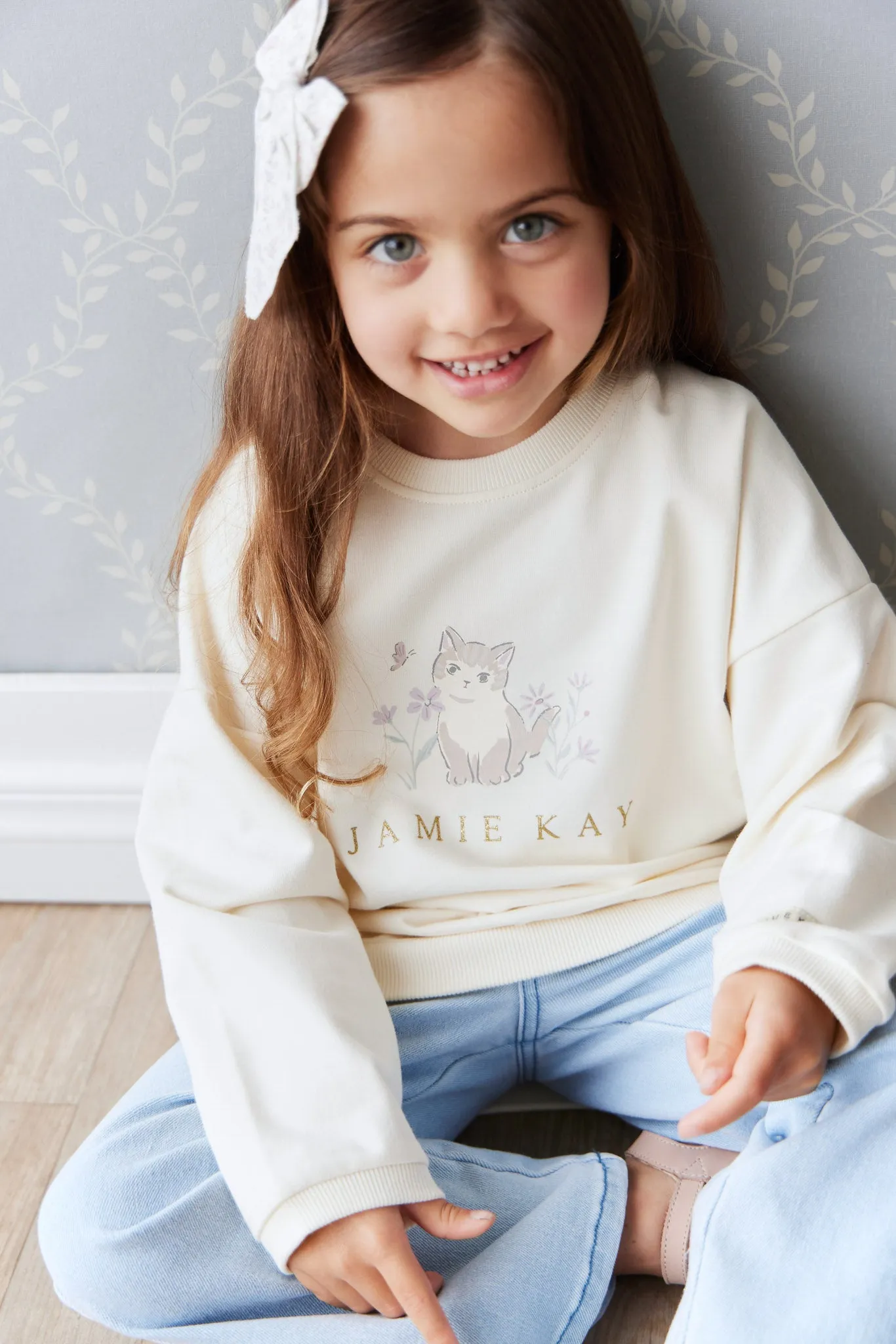 Organic Cotton Bobbie Sweatshirt - Parchment