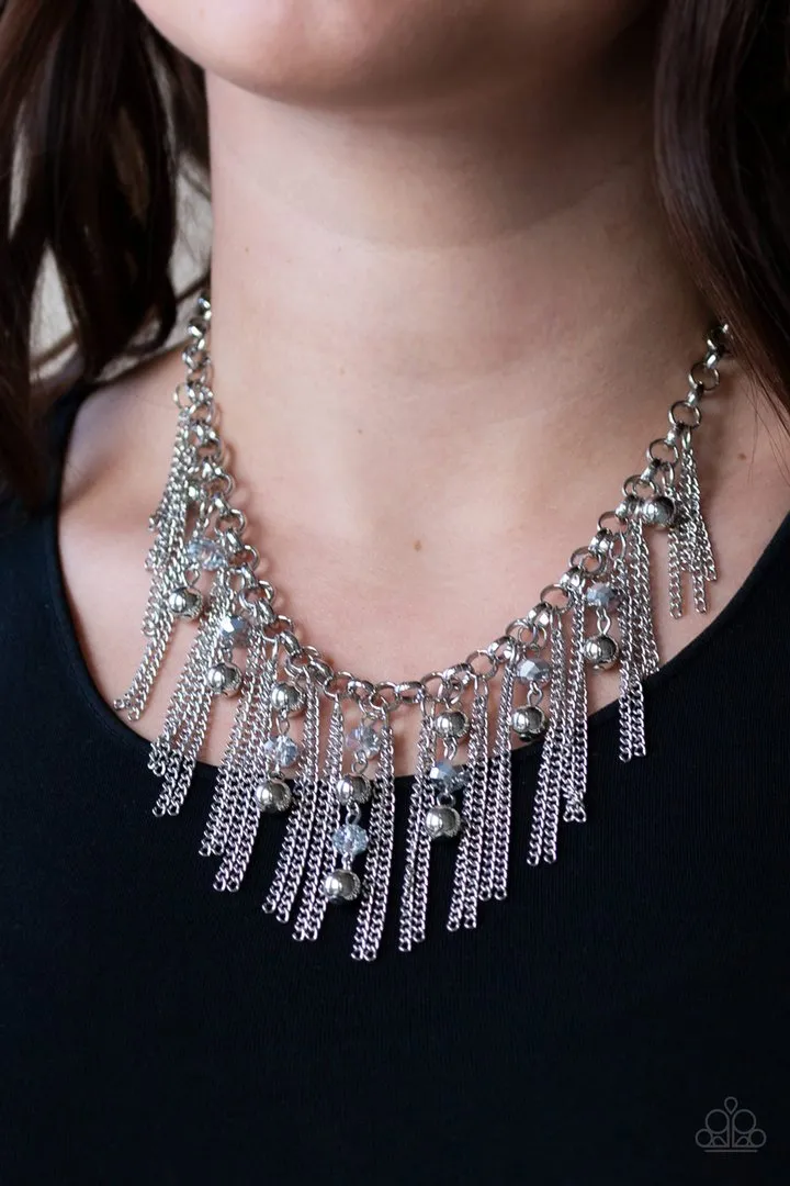 Paparazzi Ever Rebellious - Silver Necklace