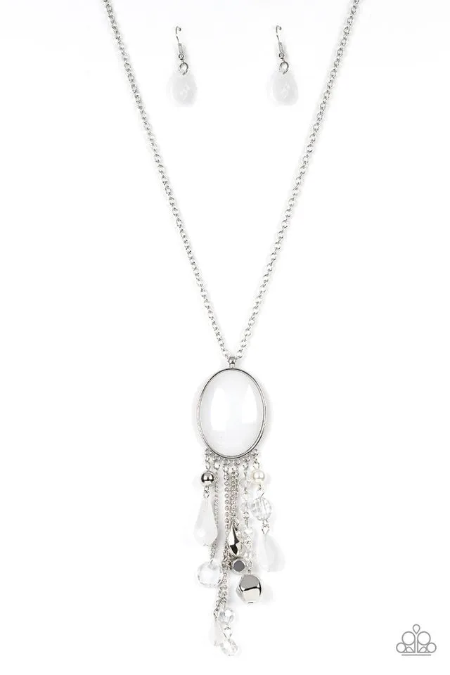 Paparazzi Whimsical Wishes - White Necklace