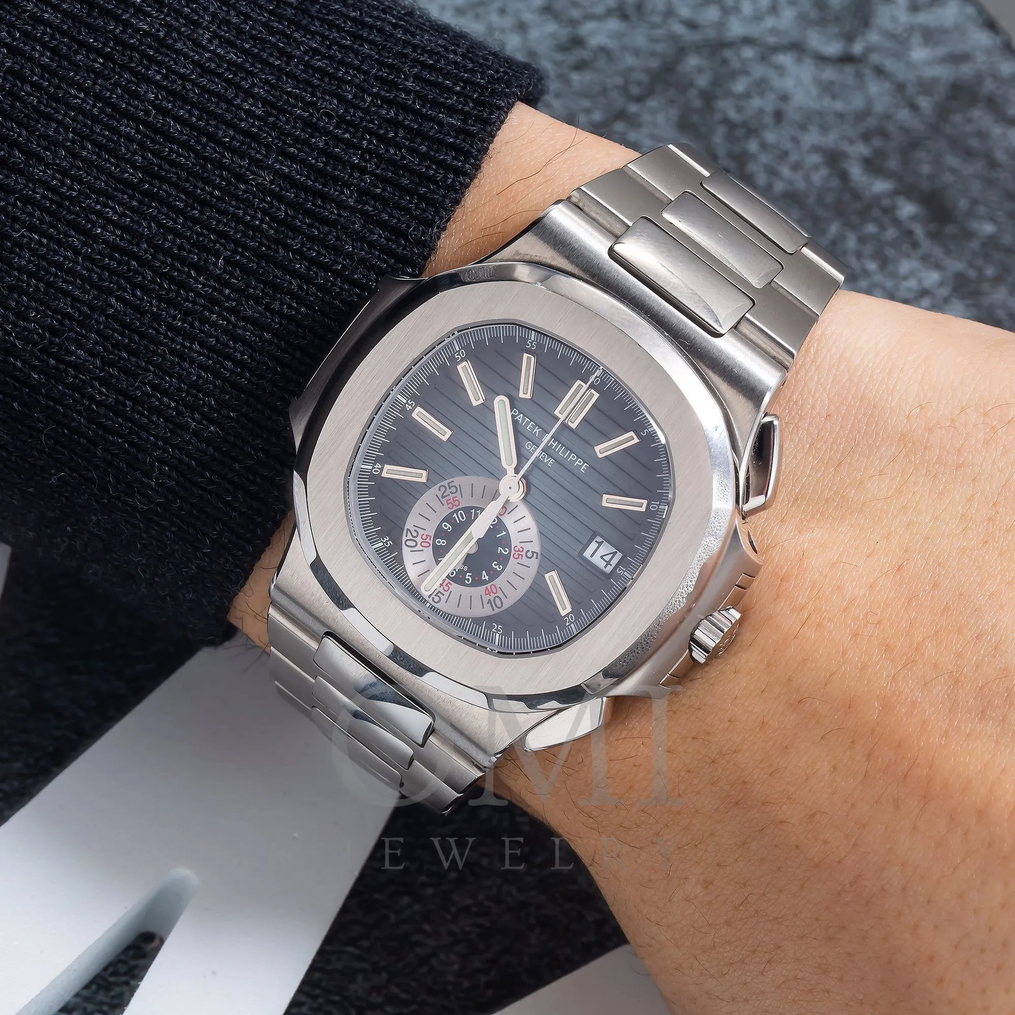 Patek Philippe Nautilus 5980/1A 44MM Blue Dial With Stainless Steel Bracelet