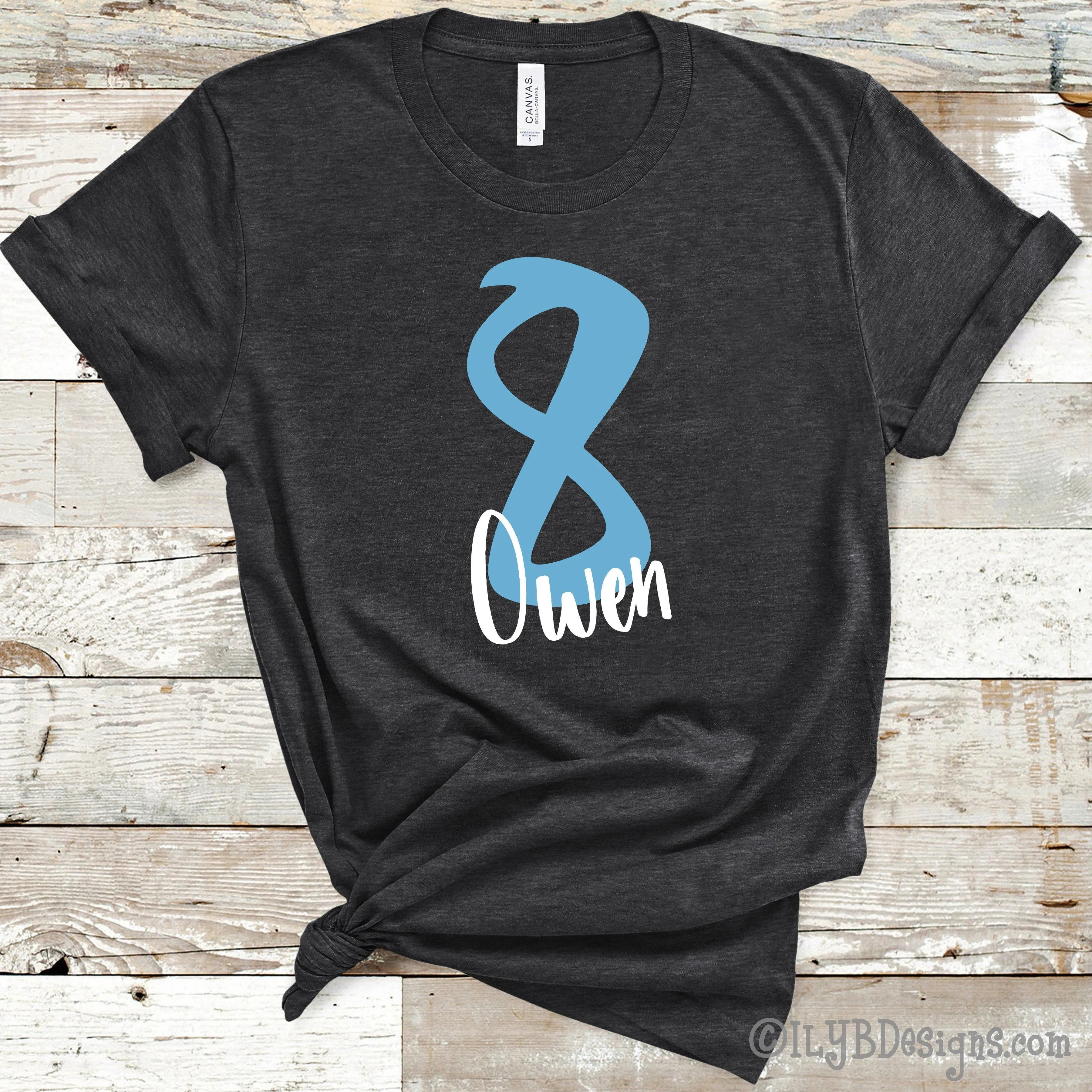 Personalized Birthday Shirt with Age & Child's Name