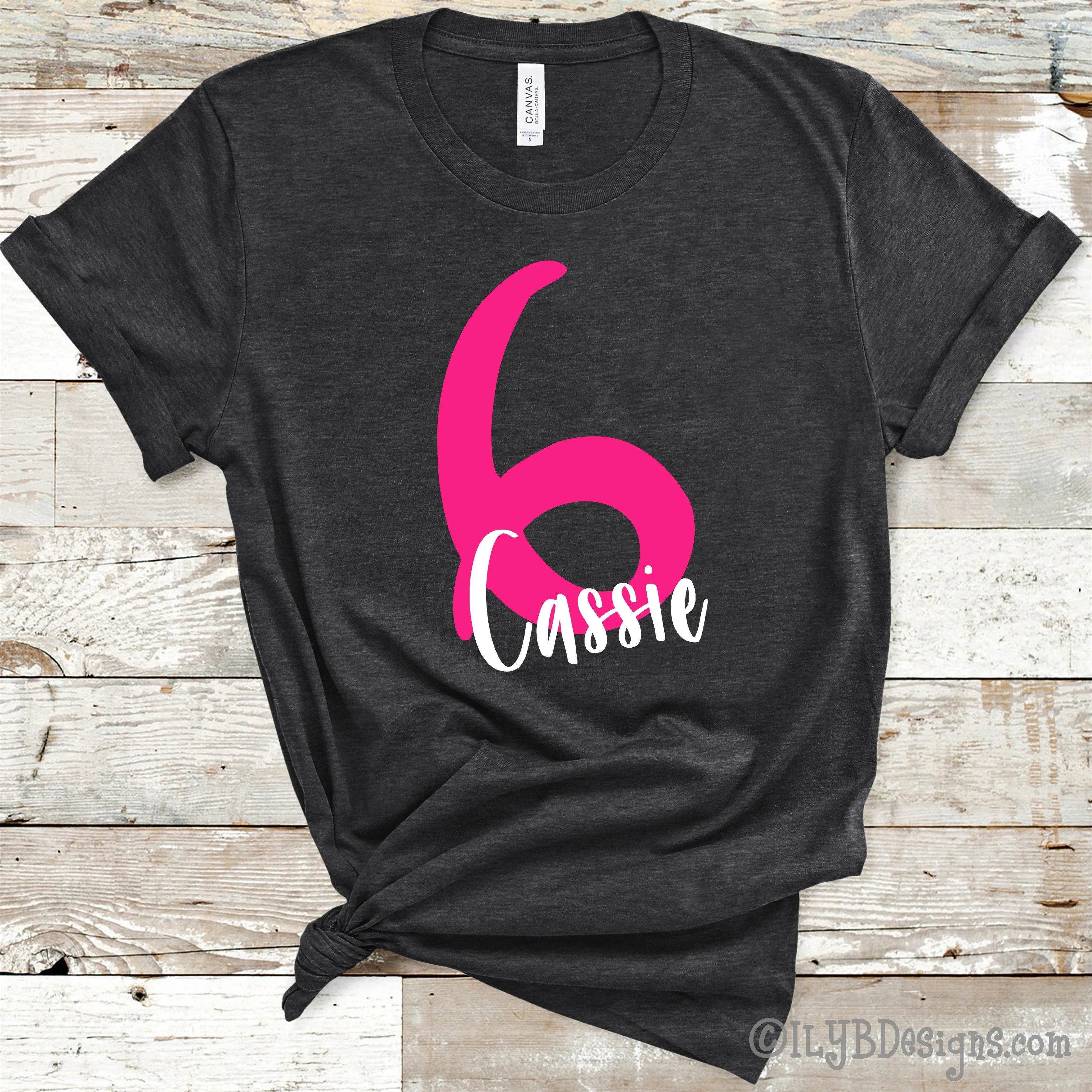 Personalized Birthday Shirt with Age & Child's Name