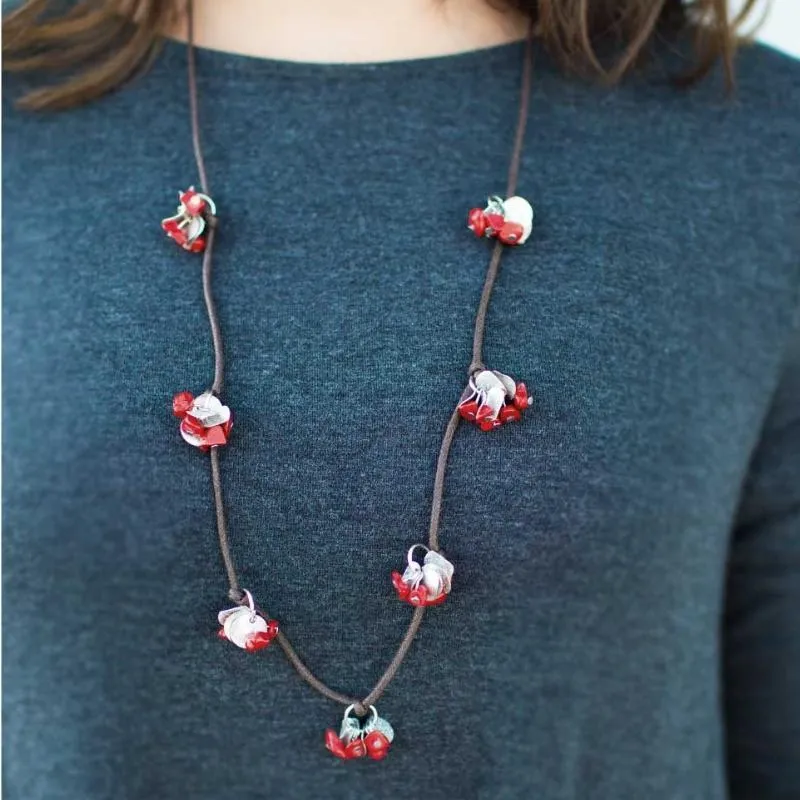 Positively Paleo Red Necklace