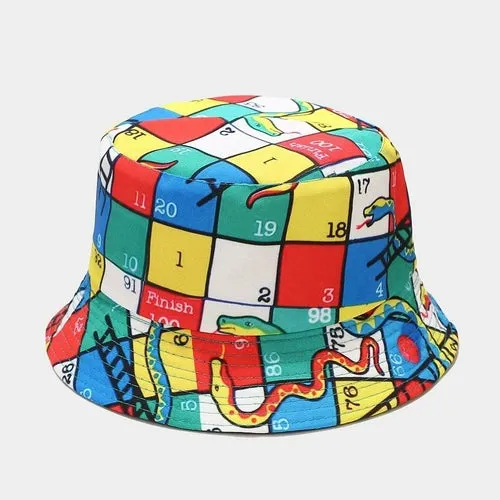 Print Two Side Fisherman Hat