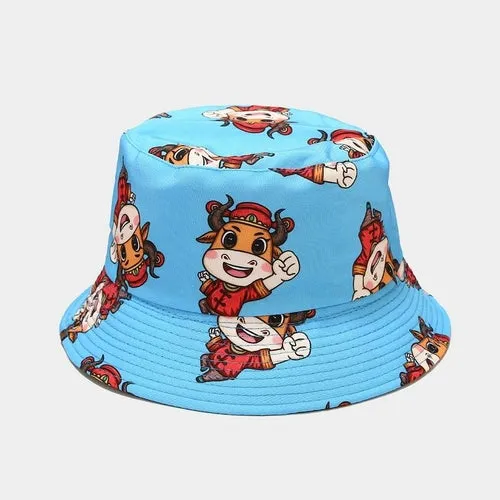 Print Two Side Fisherman Hat