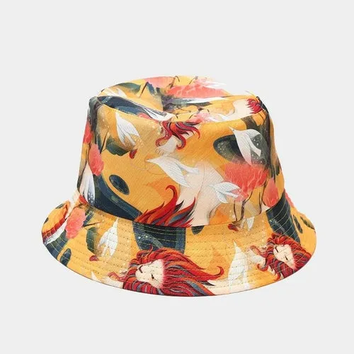 Print Two Side Fisherman Hat