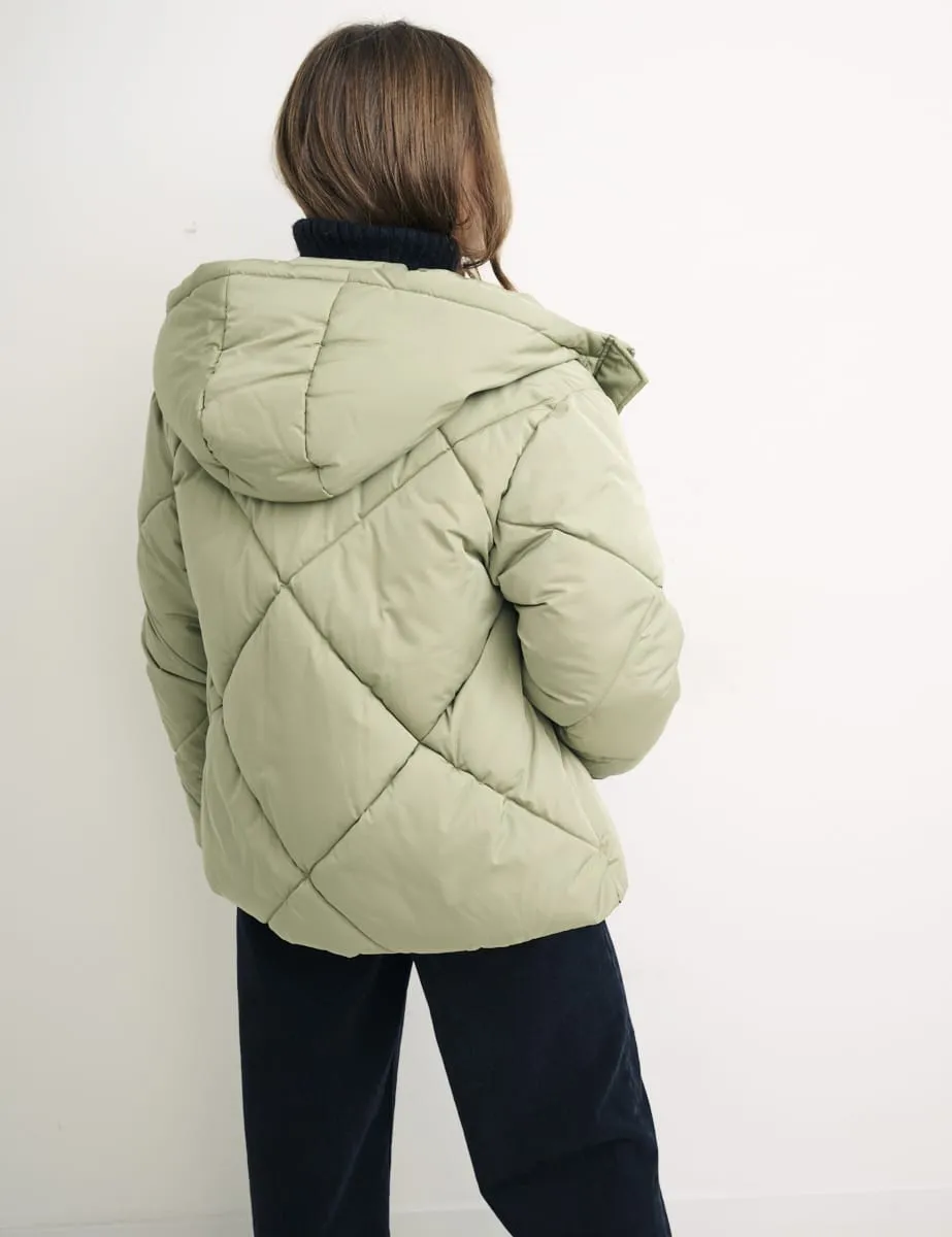 Priya Short Quilted Puffer Jacket