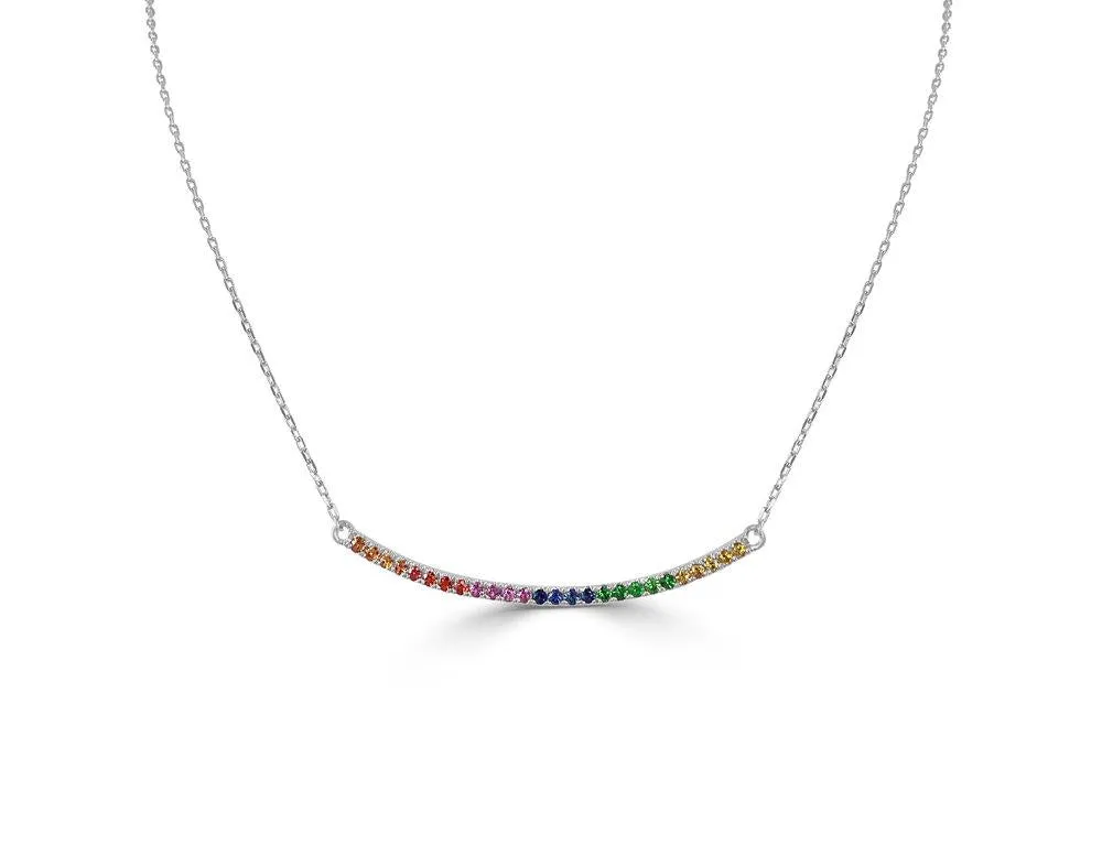 Rainbow Bar Necklace