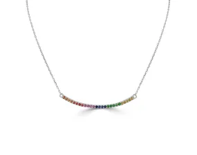 Rainbow Bar Necklace