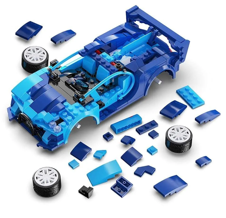 Remote Control Sports Car Building Blocks Bricks Kit Diy MOC Vehicle Model Technical Racing Car for Children Kids Friend Gift