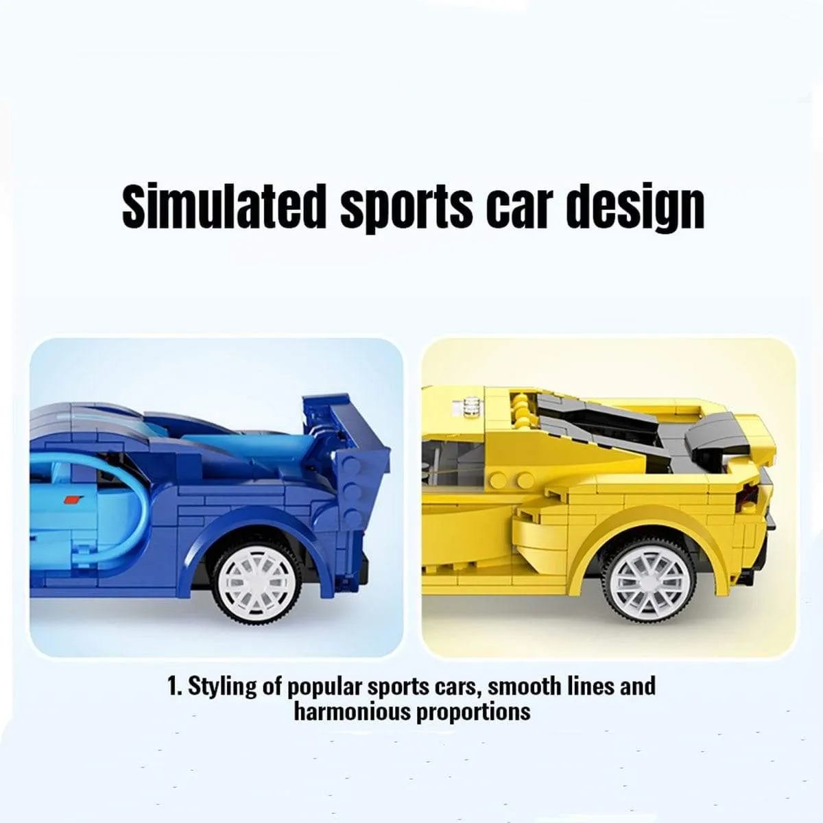 Remote Control Sports Car Building Blocks Bricks Kit Diy MOC Vehicle Model Technical Racing Car for Children Kids Friend Gift