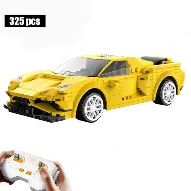 Remote Control Sports Car Building Blocks Bricks Kit Diy MOC Vehicle Model Technical Racing Car for Children Kids Friend Gift