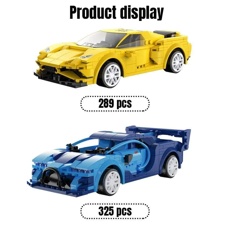 Remote Control Sports Car Building Blocks Bricks Kit Diy MOC Vehicle Model Technical Racing Car for Children Kids Friend Gift