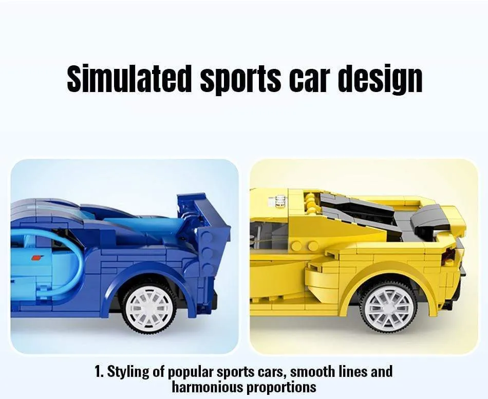 Remote Control Sports Car Building Blocks Bricks Kit Diy MOC Vehicle Model Technical Racing Car for Children Kids Friend Gift