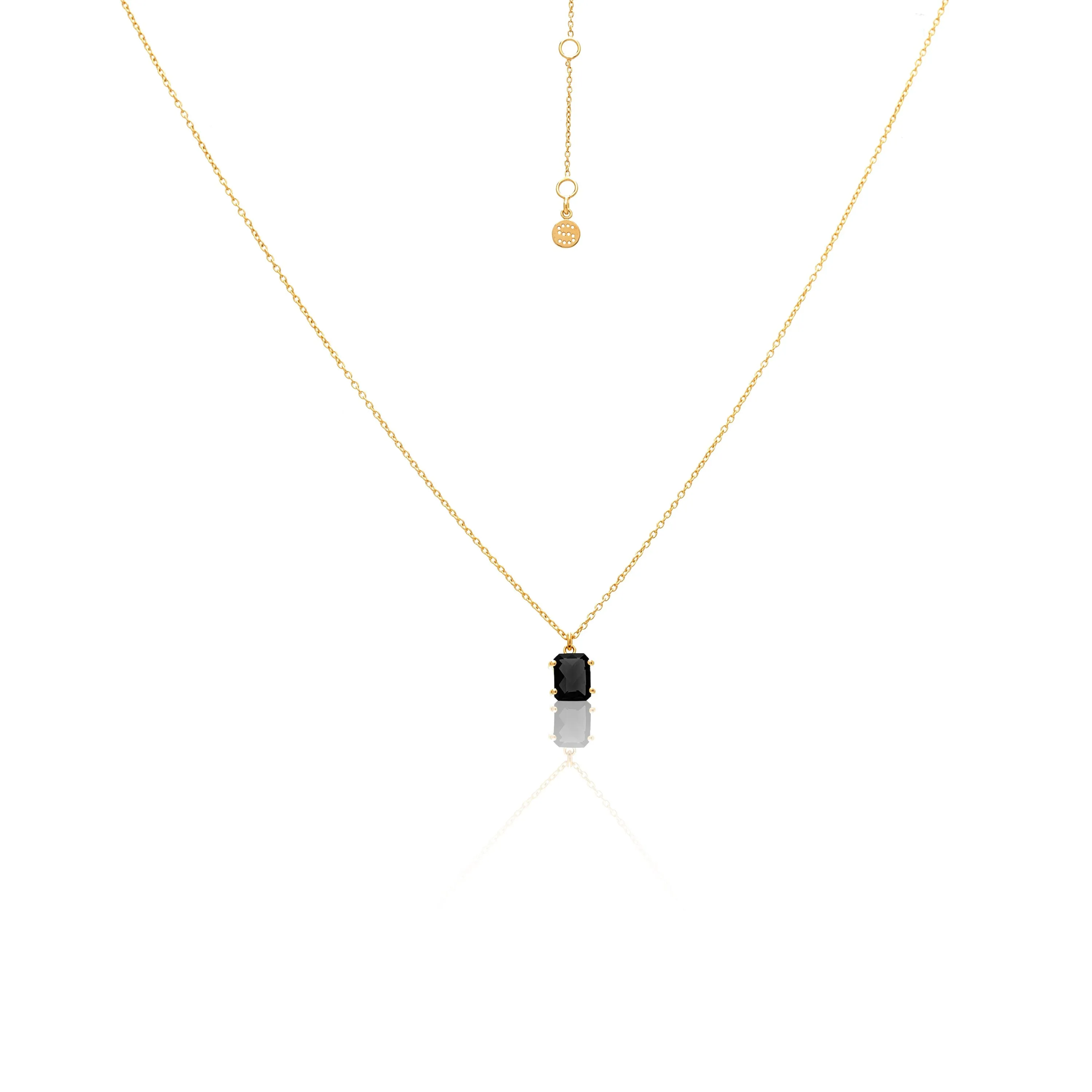 Reverie / Necklace / Black Spinel   Gold