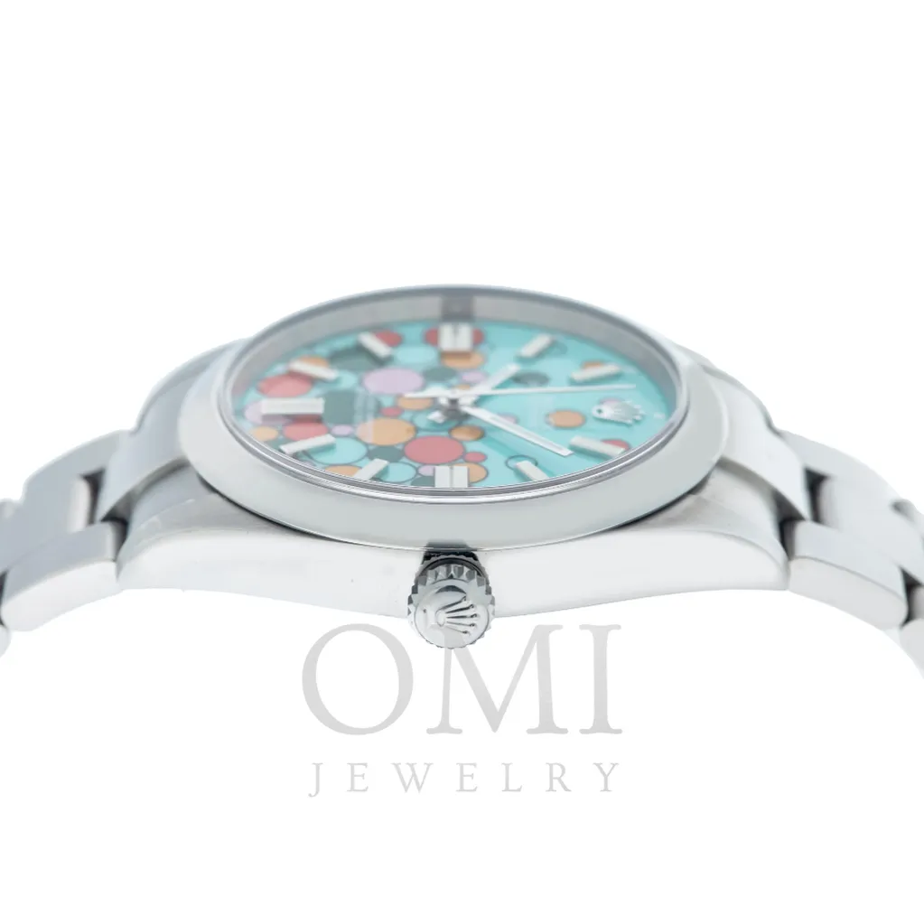 Rolex Oyster Perpetual 124300 41MM Turquoise Celebration Dial With Oyster Bracelet