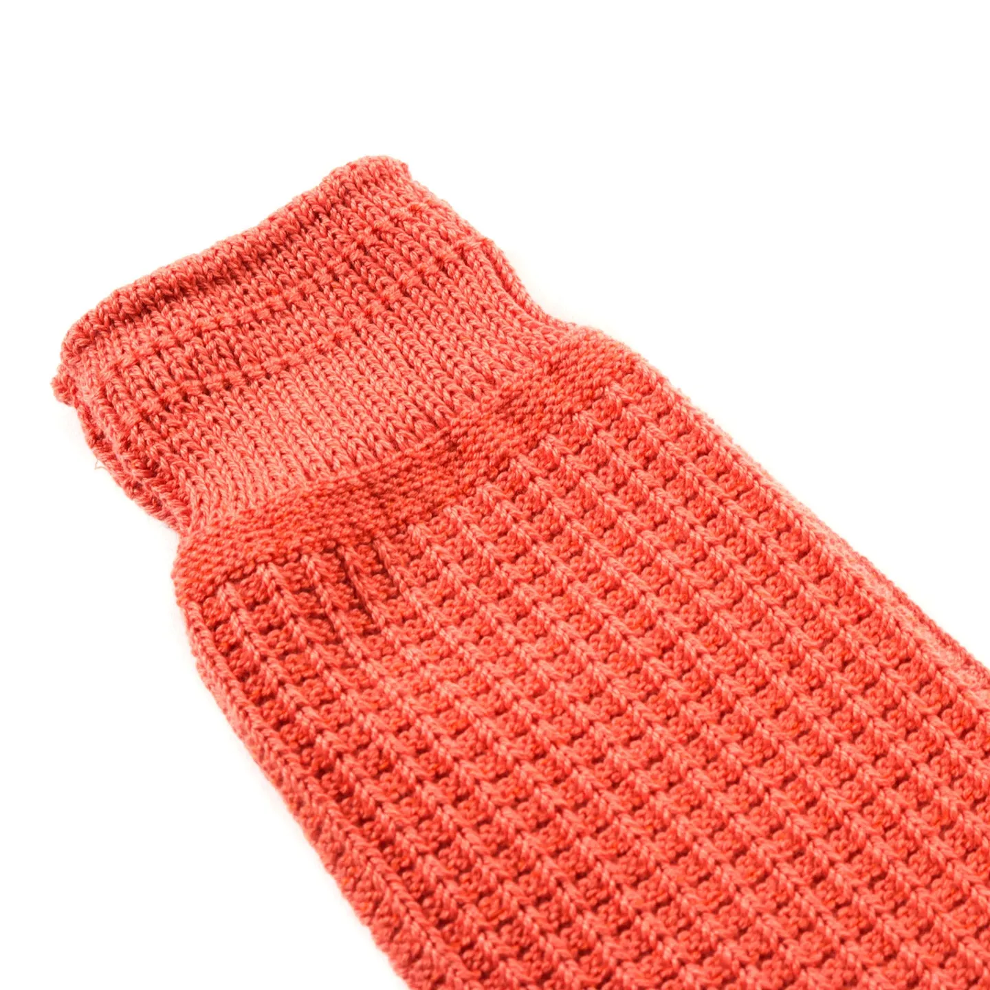 ROTOTO COTTON WAFFLE SOCKS L.ORANGE